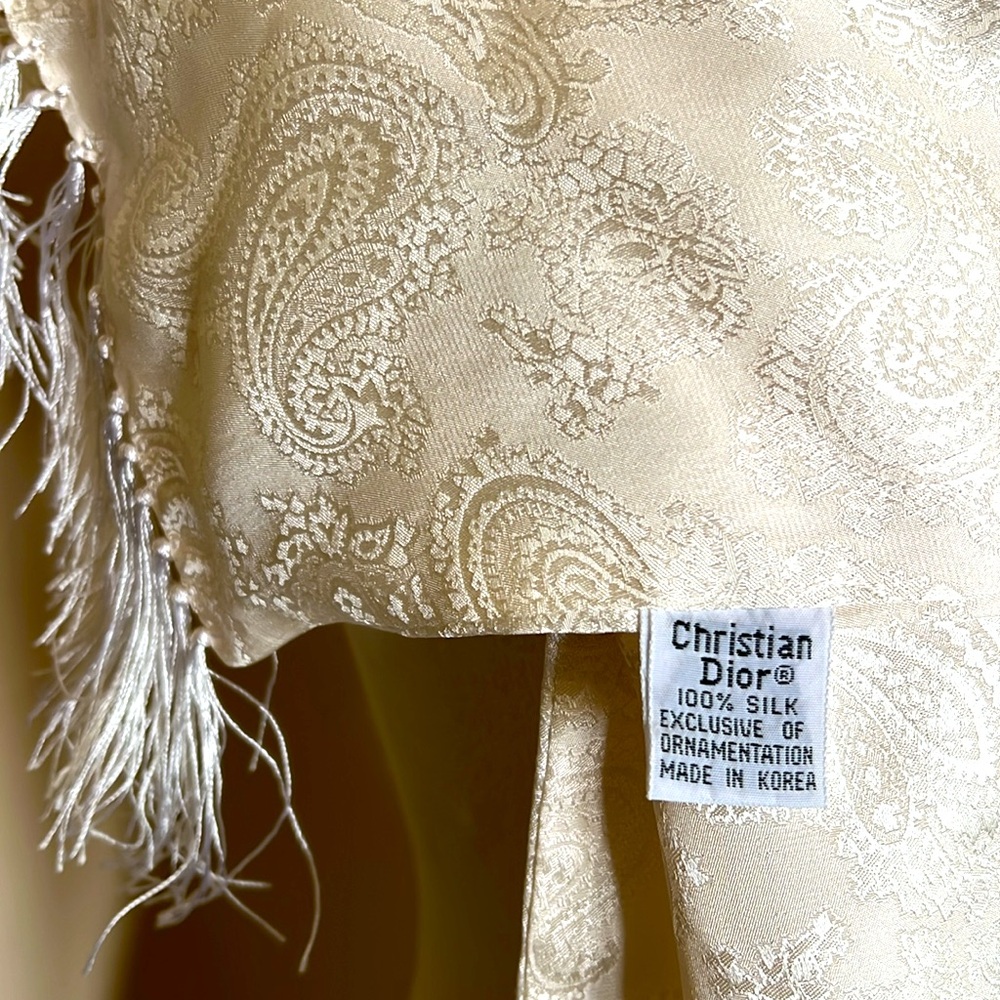 Christian Dior 100% silk scarf